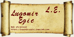 Lugomir Egić vizit kartica